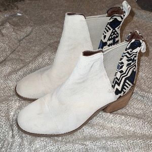 Toms Suede Aztec Ankle Booties
